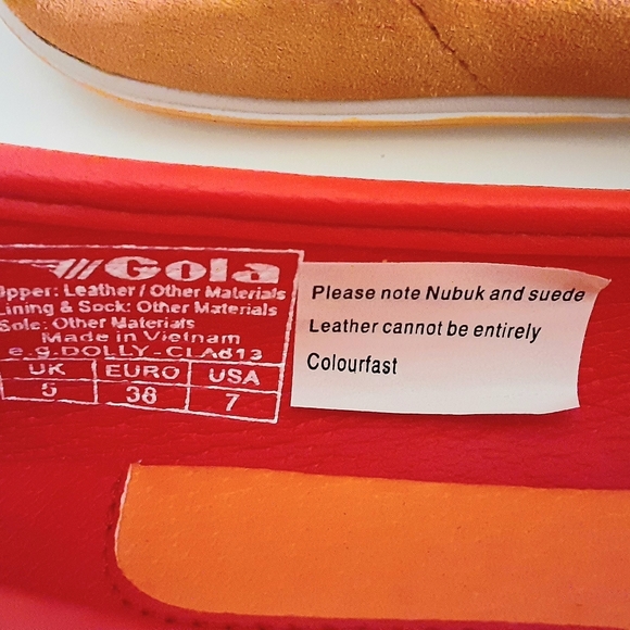 Orange Nubuck Gola Skips - 7 - Picture 4 of 8